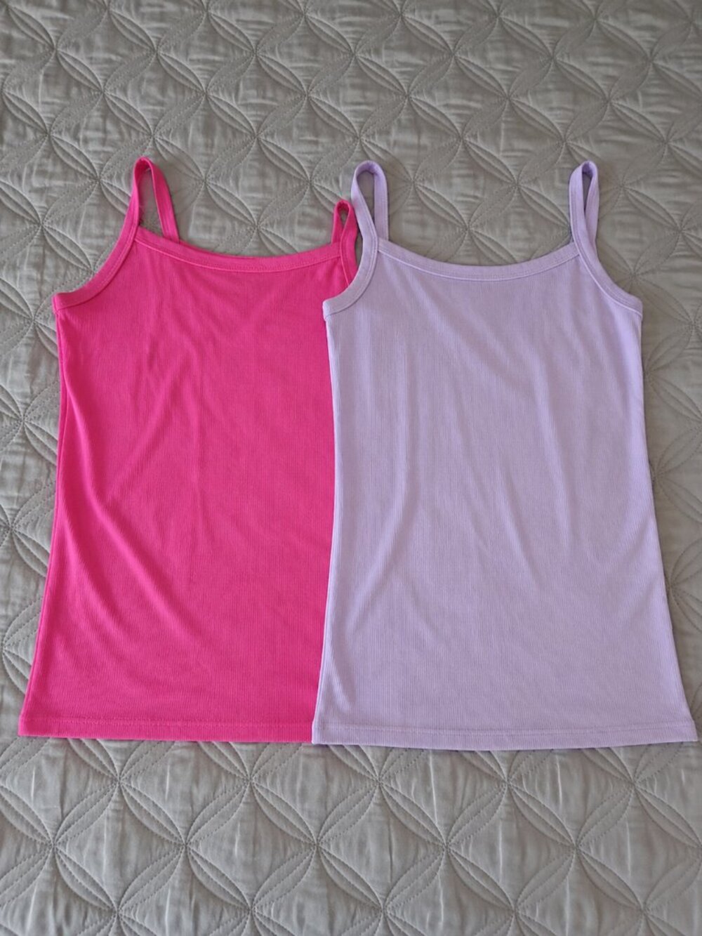 Set of 2 NOBO Lavender/Pink Ribbed Cami Tank Tops Size XXL New